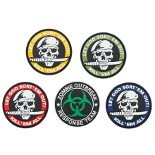 DIY Badge Rubber Patch In The Dark PVC Skull Military Patch
